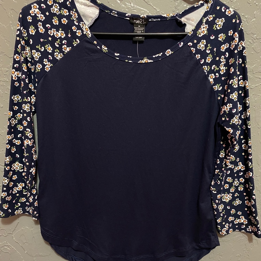 Baseball tee/blouse